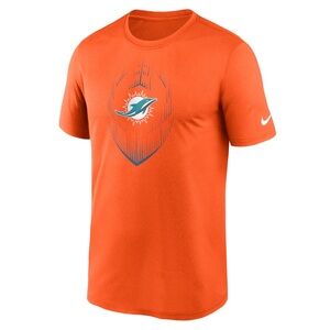 Men's Nike Orange Miami Dolphins Primetime Legend Icon Performance T-Shirt NWT M